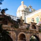 Un contrasto naturalistico e architettonico che si pu� apprezzare soltanto da questo magico giardino